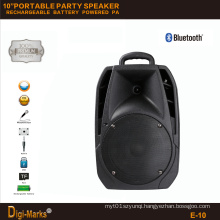 10′′ Mobile Party DJ Wireless Karaoke Trolley Bluetooth Active Speaker